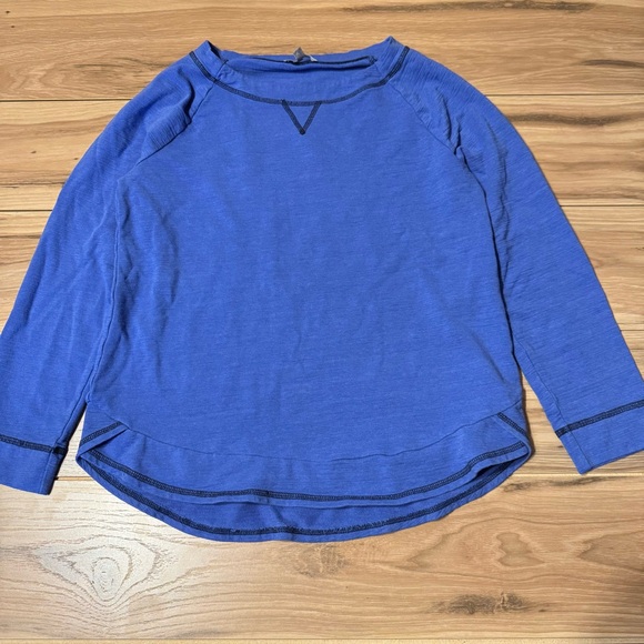 T by Talbots Womens Medium UPF 50+ Slub Terry Sweatshirt Normcore Casual - Picture 1 of 7